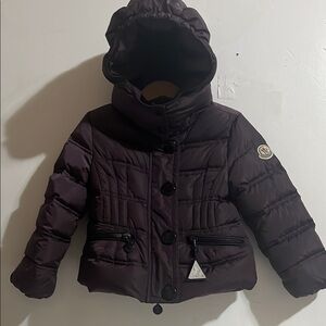 MONCLER DETACHABLE PUFFER ZIP UP JACKET - PURPLE CHILDREN MEASUREMENTS ONLY